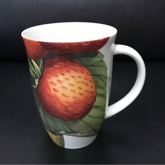 Rare ! Portmeirion mug 400 ml NEW Strawberry Blossom Eden Fruit - Picture 1 of 6